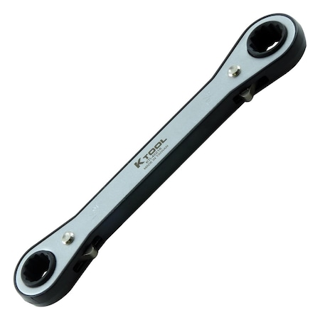 K-Tool International Ratchet Box End Wrench, 12 pt., 1/2"x9/16" KTI-45216